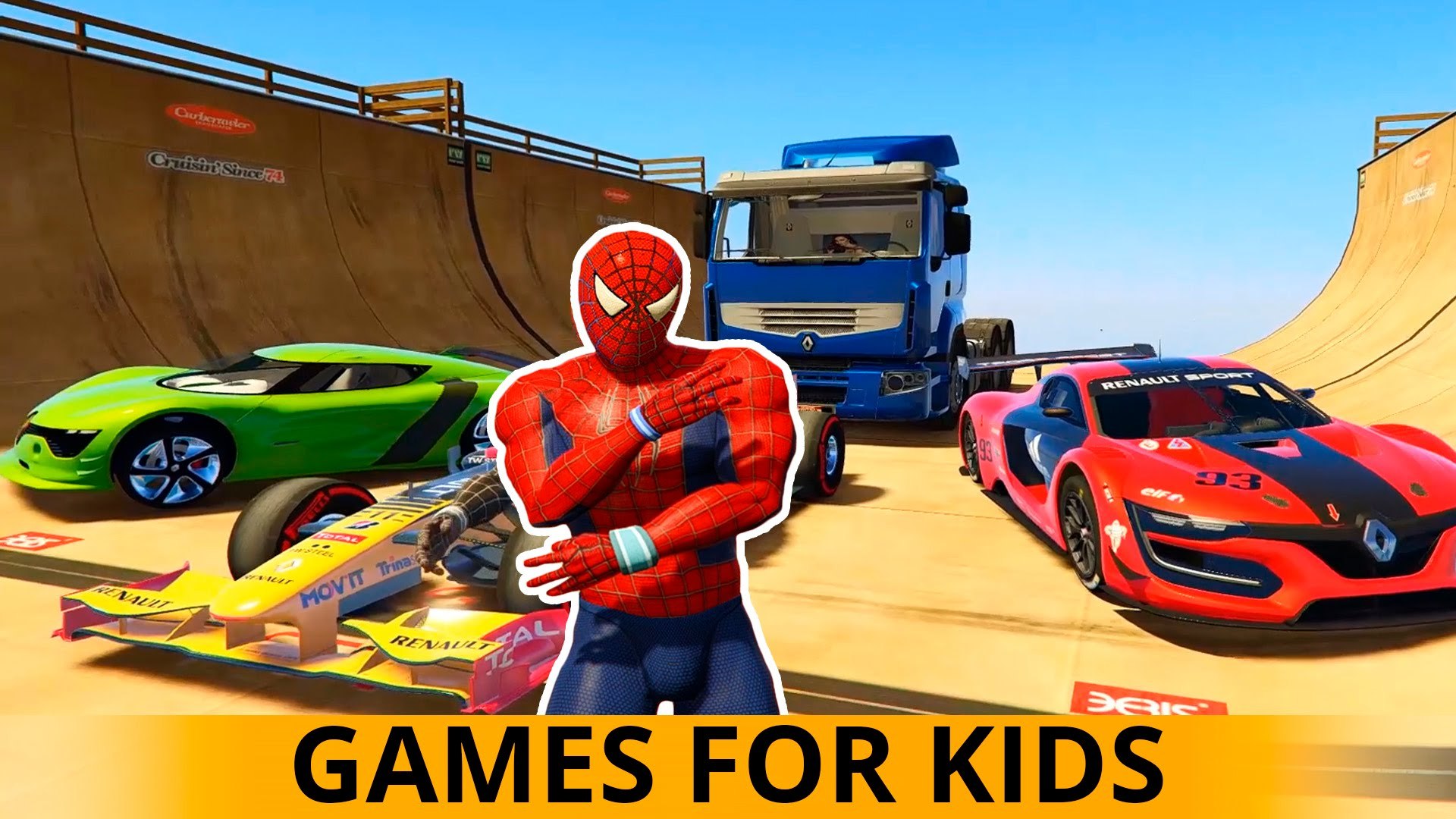 Spiderman s Fast Cars & Trucks! Car Cartoon For Kids with Children Nursery  Rhymes Songs - video Dailymotion