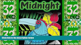 Big Deals  Midnight Coloring Books for Adults: Animal Designs on Magic Black Background: EXTRA: