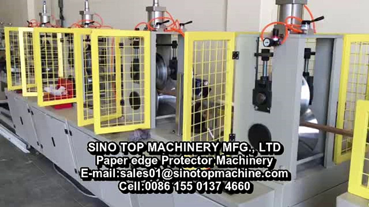 Installed  paper edge board carton Corner cardboard  making machine