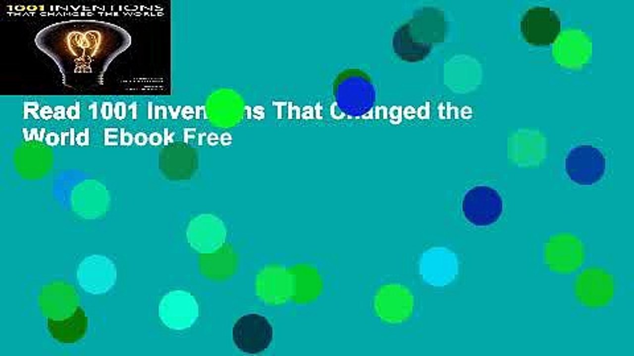 Read 1001 Inventions That Changed the World  Ebook Free