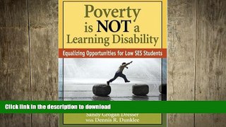 FAVORIT BOOK Poverty Is NOT a Learning Disability: Equalizing Opportunities for Low SES Students