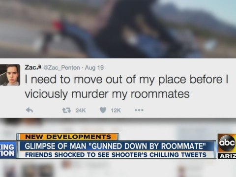 Did Gilbert man tweet about killing his roommates days before shooting one of them?