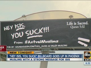 Muslims post ‘ISIS Sucks’ billboard in West Valley