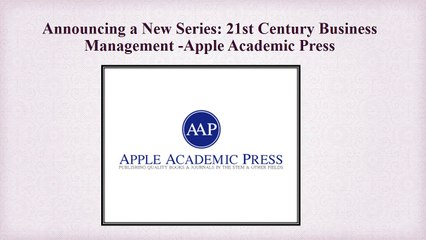 Research Notes on Chemical Engineering - Apple Academic Press