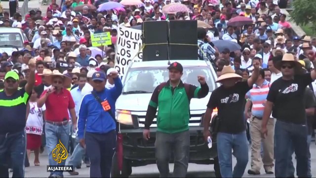 Mexican teachers strike against government reforms