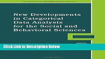 Books New Developments in Categorical Data Analysis for the Social and Behavioral Sciences