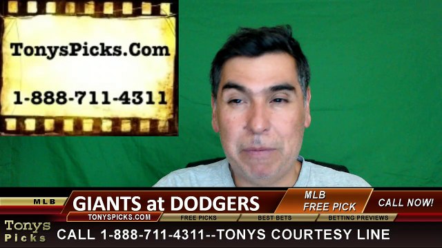 LA Dodgers vs. San Francisco Giants Free Pick Prediction MLB Baseball Odds Series Preview