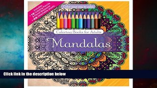 READ FREE FULL  Mandalas Adult Coloring Book Set With Colored Pencils And Pencil Sharpener