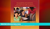 READ book  Teaching Students with Mild and High-Incidence Disabilities at the Secondary Level