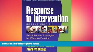 READ book  Response to Intervention, Second Edition: Principles and Strategies for Effective