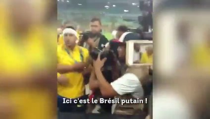 Neymar devient fou et insulte un supporter provocateur après la finale des JO !
