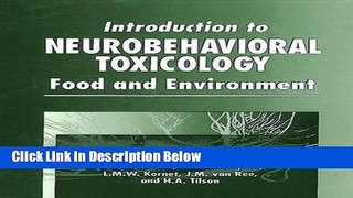 Books Introduction to Neurobehavioral Toxicology: Food and Environment (Handbooks in Pharmacology
