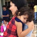 A Child Fan refuses to Leave Sunny Leone at a recent event