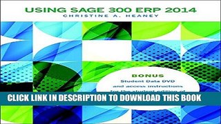 [PDF] Using Sage 300 ERP 2014 Plus Student Data DVD Full Online