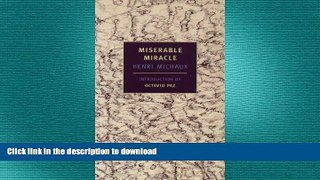 FAVORITE BOOK  Miserable Miracle (New York Review Books Classics)  BOOK ONLINE