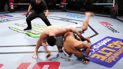 UFC 2 GAME 2016 WELTERWEIGHT BOXING UFC CHAMPION MMA KNOCKOUTS ● ALBERT TUMENOV VS OMARI AKHMEDOV