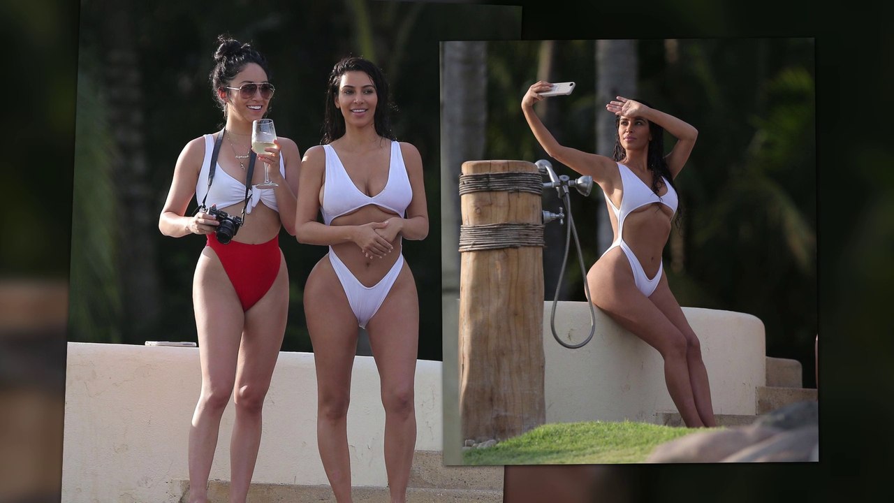 Kim Kardashian macht Familienurlaub in Mexiko