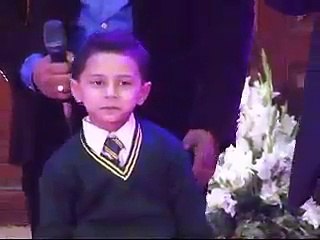poem is about parents - small kid is performing it beautifuly