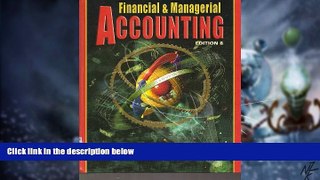 Big Deals  Financial   Managerial Accounting Edition 8  Best Seller Books Best Seller