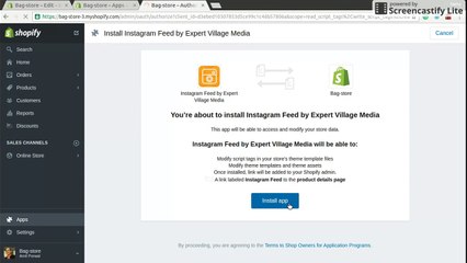 Instagram Feed by Expert Village Media - Free Shopify App - Setup Video