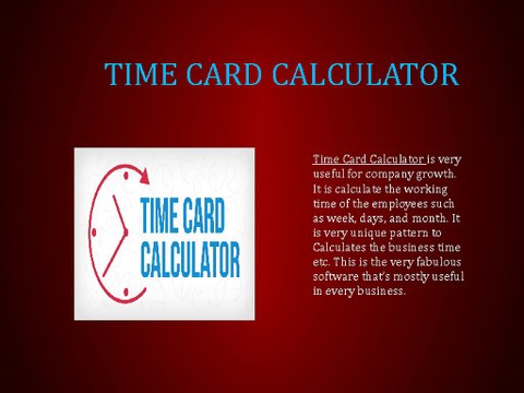 Hours Worked Calculator