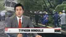 Typhoon Mindulle lashes Japan, leaving at least 1 dead and dozens injured