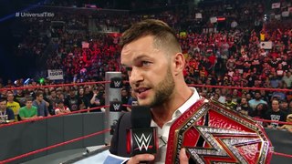 Finn Bálor relinquishes the WWE Universal Championship Raw, Aug. 22, 2016