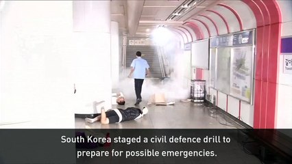 South Korea holds dramatic anto-terror drill