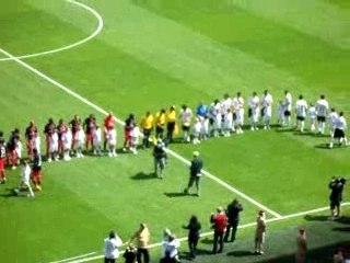 PSG - FC Valencia: Entrée des joueurs