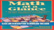 [PDF] Math at a Glance: A Month-By-Month Celebration of the Numbers Around Us Full Colection
