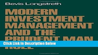 [PDF] Modern Investment Management and the Prudent Man Rule Full Online