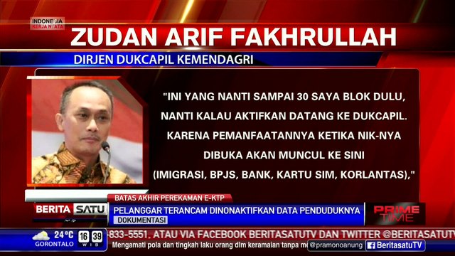 Sanksi Warga Belum Rekam Data e-KTP