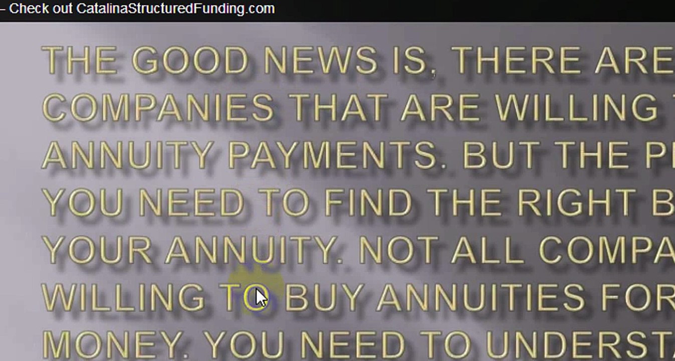 Sell Annuity Payment | Structures Annuity Settlement 2016