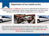 5 advantages of hiring a car rental service for special occasions