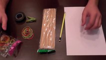 Comment faire une arbalète avec crayons et elastiques... pour les cours :)