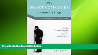 FREE PDF  Why Smart Companies Do Dumb Things: Avoiding Eight Common Mistakes in New Product