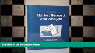 Free [PDF] Downlaod  Market Research and Analysis  DOWNLOAD ONLINE