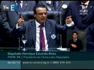 Henrique Alves promete independência e reforça importância do Legislativo