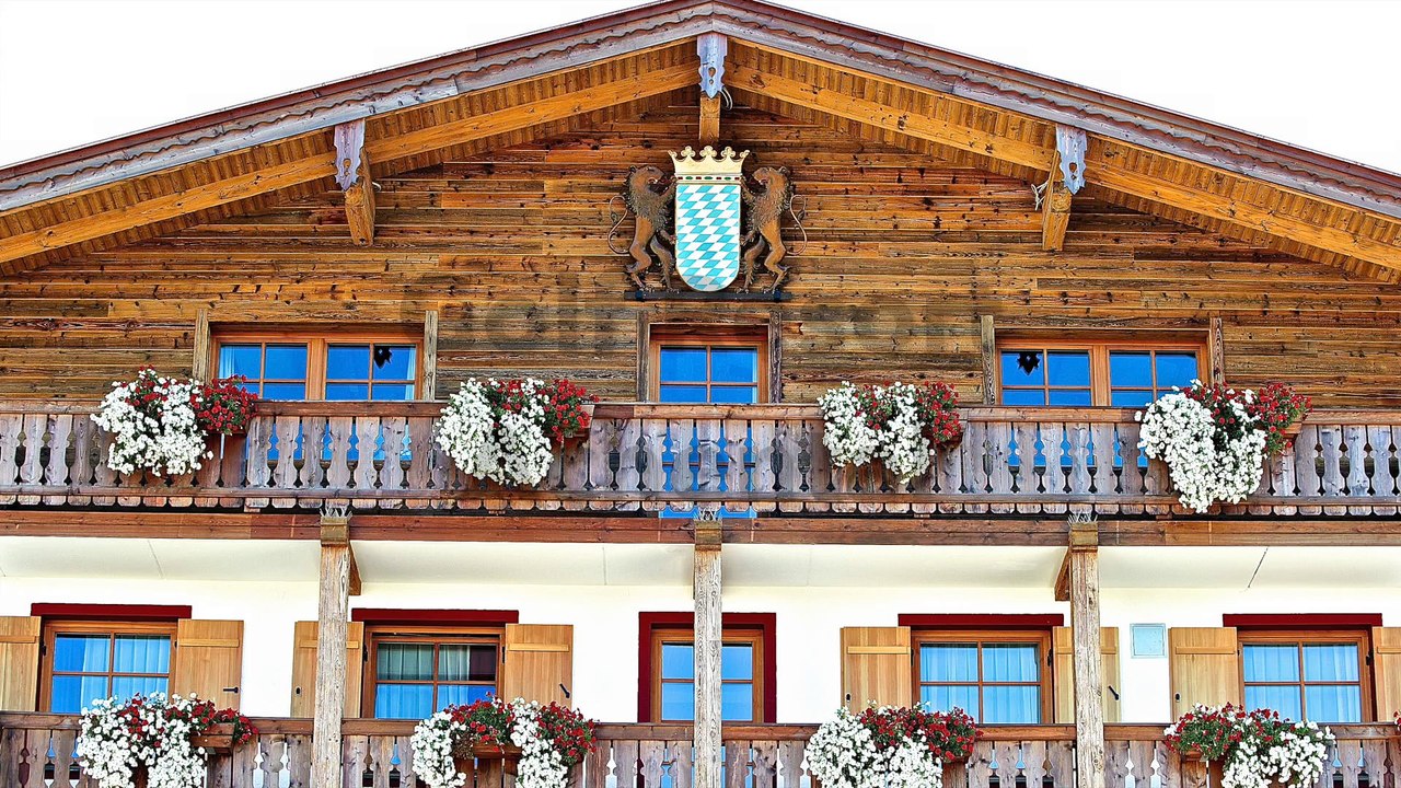 Bahn 9 auf dem 18 Loch Golfplatz des Golf Resort Achental