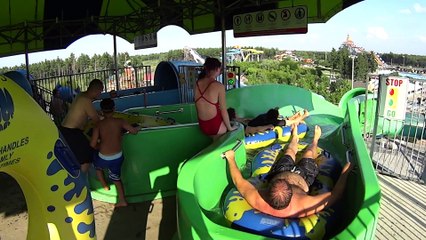 Green Turbulence Water Slide at Calypso Waterpark