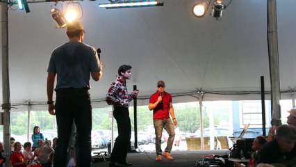 Jay Dupuis, Ben Thompson, Taylor Rodriguez & Cote Deonath sing 'Promised Land' EW16