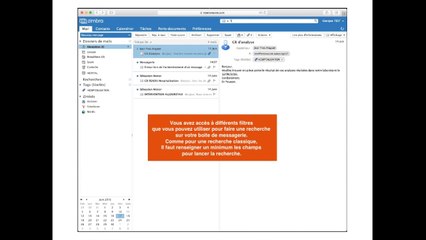 Guide d'utilisation de votre boite aux lettres Zimbra