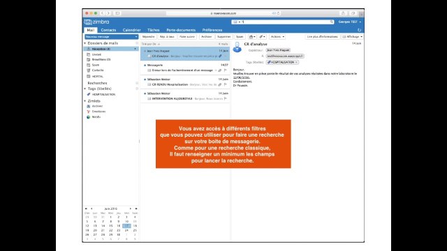 Guide d'utilisation de votre boite aux lettres Zimbra
