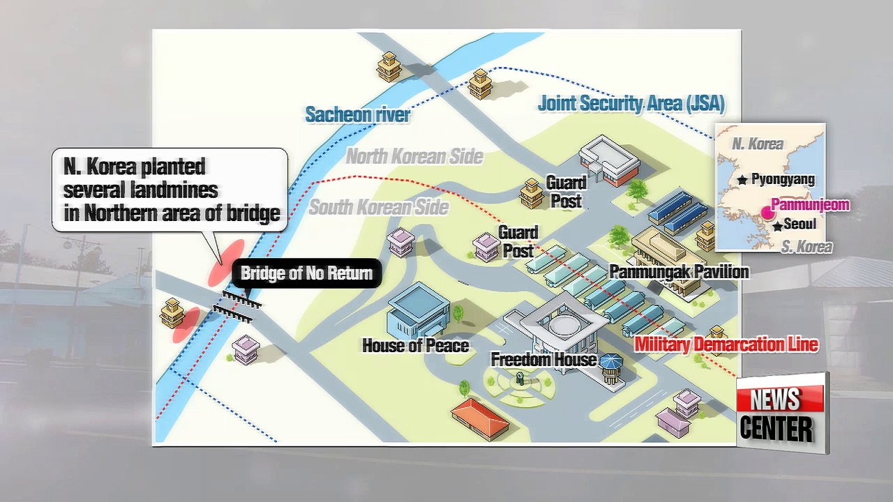 N. Korea believed to have planted landmines in Panmunjeom
