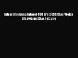 Infrarotheizung Infarot 450 Watt ESG Glas Weiss GlaswÃ¤rmt Glasheizung