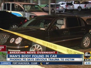 Phoenix police investigating after man's body found in car at apartment complex