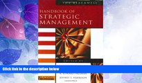 Big Deals  The Blackwell Handbook of Strategic Management  Best Seller Books Best Seller