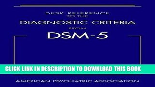 Collection Book Desk Reference to the Diagnostic Criteria from DSM-5