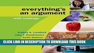 New Book Everything s an Argument with Readings