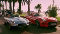 Jaguar E-type vs Jaguar F-type R - Top Gear - BBC